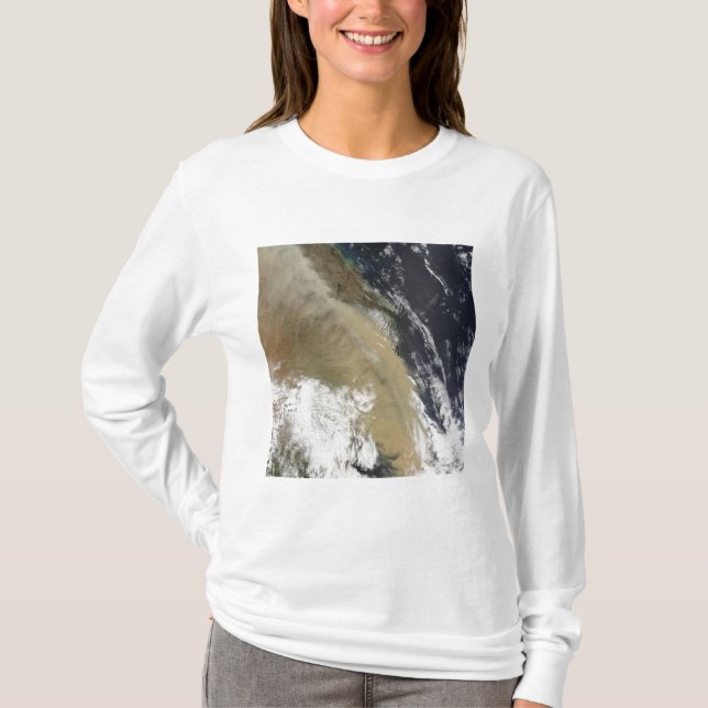 Camiseta Uma parede de poeira esticada do norte Queensla (Frente)