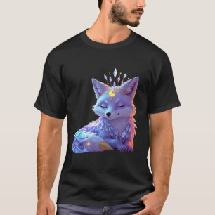 Camiseta Uma pequena Raposa Sussurro Estelar Enluarada dorm