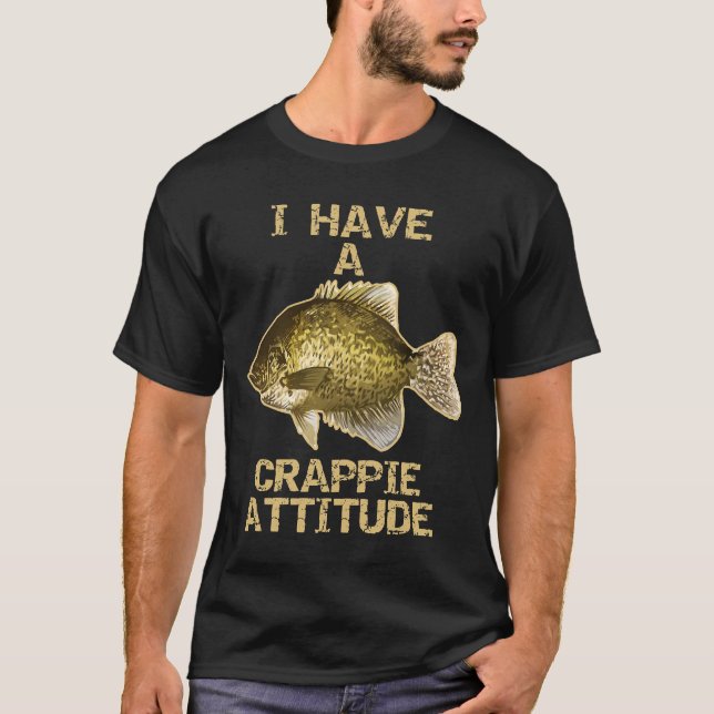 Camiseta Uma Pesca De Cabeça De Atitude (Frente)