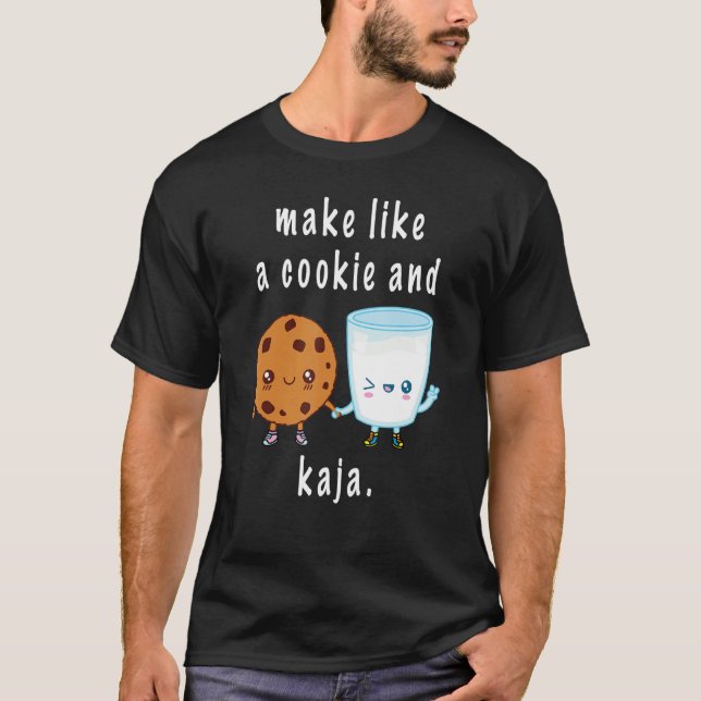 Camiseta Uma Piada Coreana Cuta Faz Como Um Biscoito E K (Frente)