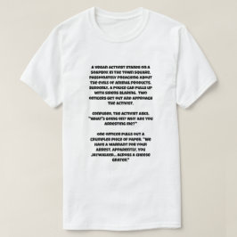 Camiseta Uma piada de IA sobre um ser vegano colocou você n