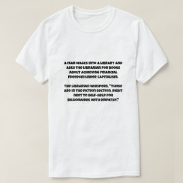 Camiseta Uma piada IA sobre o capitalismo