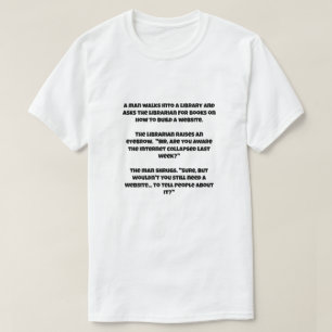 Camiseta Uma piada IA sobre o colapso da Internet