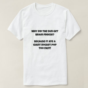 Camiseta Uma piada IA sobre o sorvete de comer sol