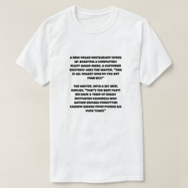 Camiseta Uma piada IA sobre o Vegan B12