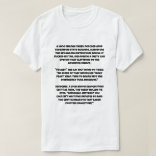 Camiseta Uma piada sobre os gatos matou todos os humanos