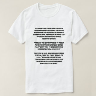 Camiseta Uma piada sobre os gatos matou todos os humanos