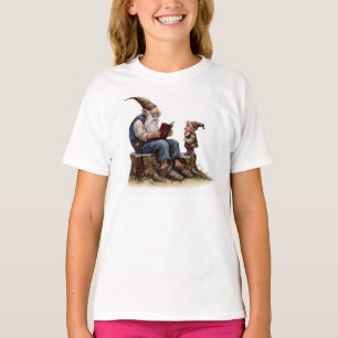 Camiseta Uma pintura aquarela de um Gnomo Antigo
