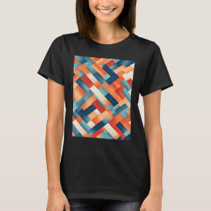Camiseta Uma pintura de óleo de abstrato óptico minimalista