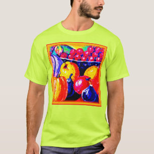 Camiseta Uma Pintura De Óleo De Fruta Incrível. Comprar Ago