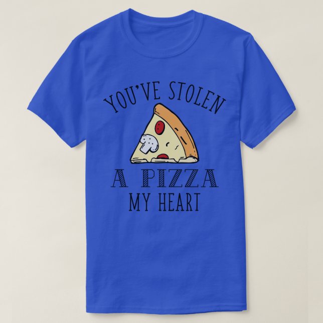 Camiseta Uma Pizza Meu Coração (Frente do Design)