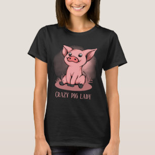 Camiseta Uma porca louca adiciona texto