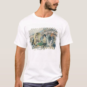 Camiseta Uma praia elegante, 1887