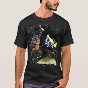Camiseta Uma princesa guerreira verdadeiramente doente do d