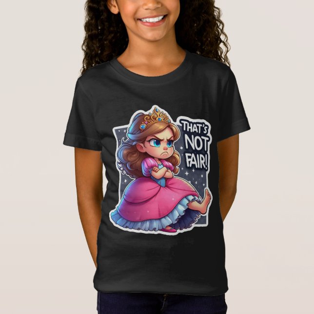 Camiseta Uma princesa jovem e inchada (Frente)