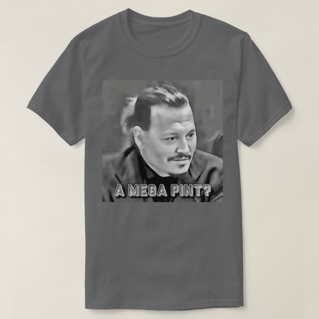 Camiseta Uma Profundidade de Mega Pint (Frente do Design)