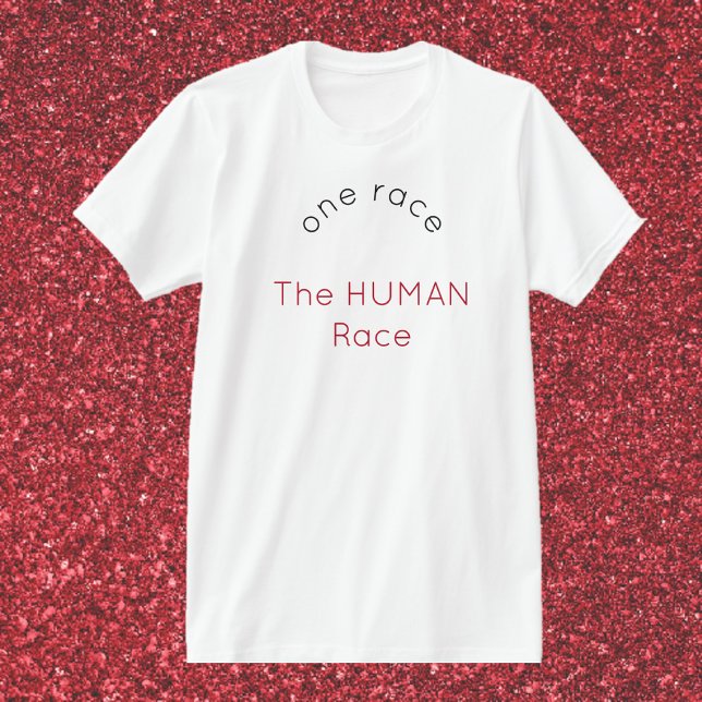 Camiseta Uma Raça: Camisa-T Humana (Criador carregado)