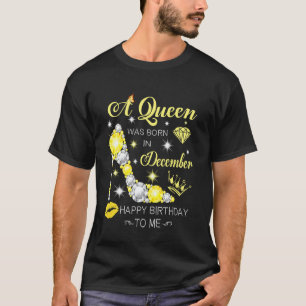 Camiseta Uma Rainha Foi Nascer Em Dezembro De Calçados De D