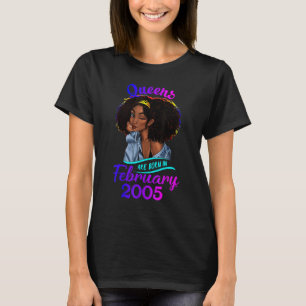 Camiseta Uma Rainha Foi Nascer Em Fevereiro De 2005 17º Ani