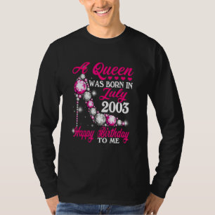 Camiseta Uma Rainha Foi Nascer Em Julho De 2003 Alto Salto