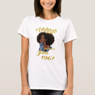 Camiseta Uma Rainha Foi Nascer Em Junho De 1967, 54º Prese
