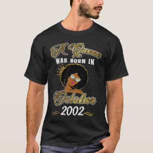 Camiseta Uma Rainha Foi Nascer Em Outubro De 2002 19º Anive