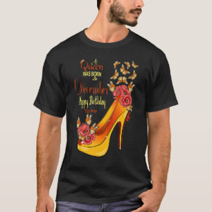 Camiseta Uma Rainha Foi Nascer No Aniversário De Dezembro P