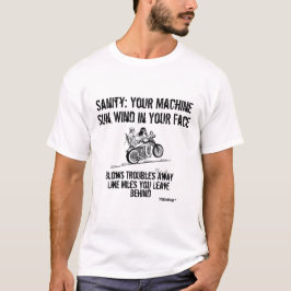 Camiseta Uma relação à sanidade uma elevação natural