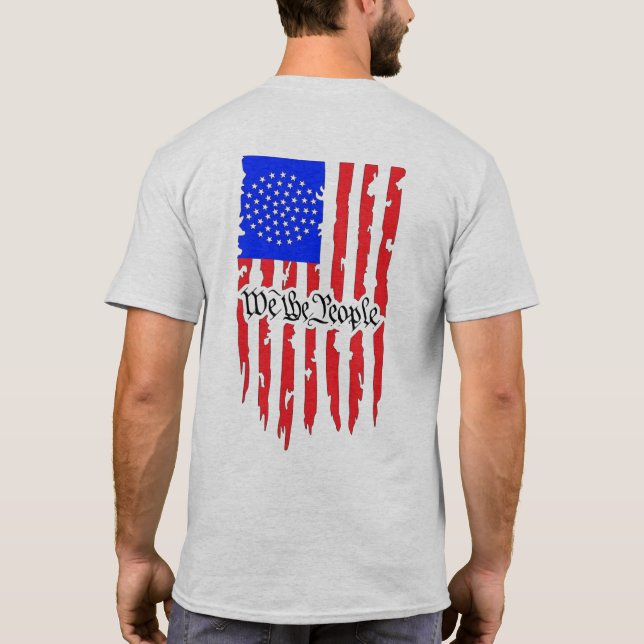 Camiseta Uma República sob Deus a cores (Verso)