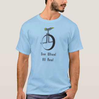 Camiseta uma roda mantem-no real