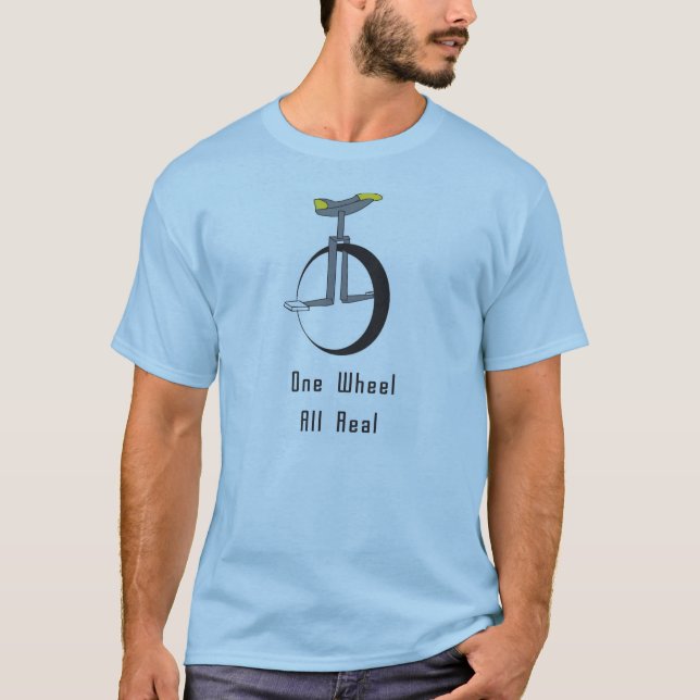 Camiseta uma roda mantem-no real (Frente)