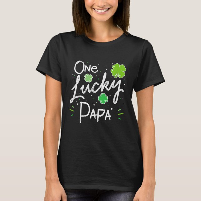 Camiseta Uma Rua de Dia de os pais de Lucky Papá de Patrick (Frente)
