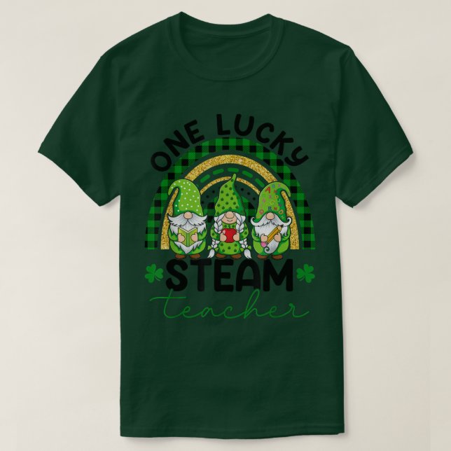 Camiseta Uma Rua de Gnomos de Professores do STEAM (Frente do Design)
