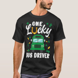 Camiseta Uma Rua de motoristas de ônibus sortudos.