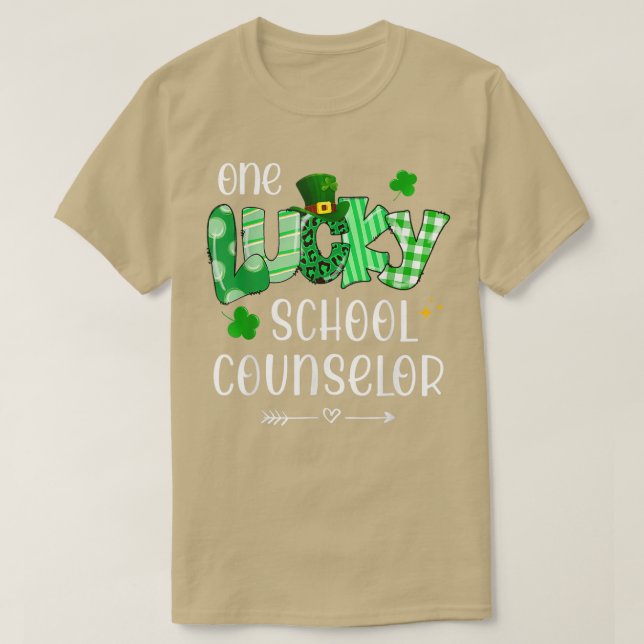 Camiseta Uma Rua de Professores Shamrock, Conselheira da Es (Frente do Design)