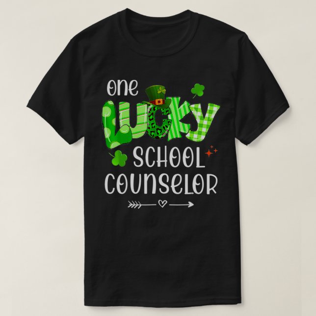Camiseta Uma Rua de Professores Shamrock, Conselheira da Es (Frente do Design)