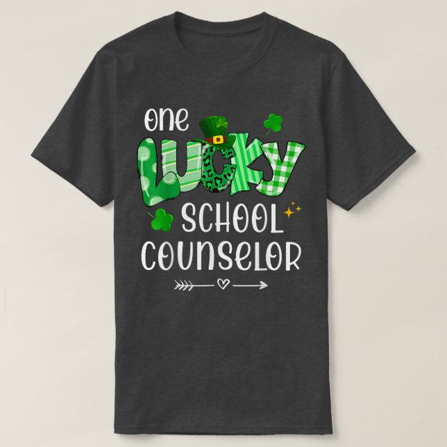 Camiseta Uma Rua de Professores Shamrock, Conselheira da Es (Frente do Design)