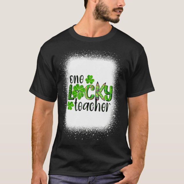 Camiseta Uma Rua De Professores Sortuda Patrick S Day Kinde (Frente)