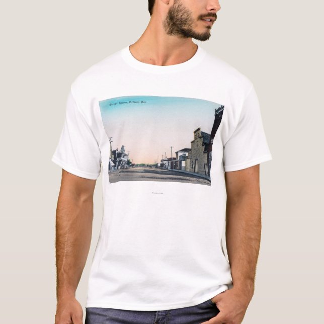 Camiseta Uma rua SceneOrland, CA (Frente)