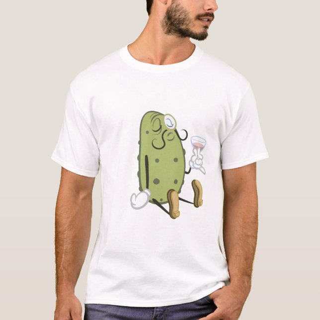 Camiseta Uma salmoura Dapper da preferencialmente (Frente)