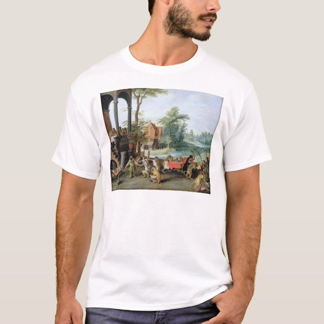 Camiseta Uma sátira do insensatez da mania da tulipa (Frente)