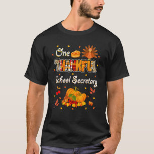 Camiseta Uma Secretária da Escola Agradável Caiu no Outono