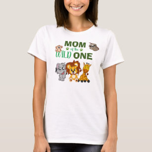 Camiseta Uma Selva Selvagem Safari Zoo Mãe Animal