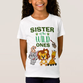 Camiseta Uma Selva Selvagem Selvagem Safari Gêmeas Irmã