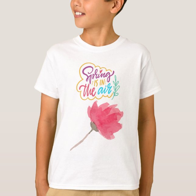 Camiseta Uma Série Visual de Primavera (Frente)