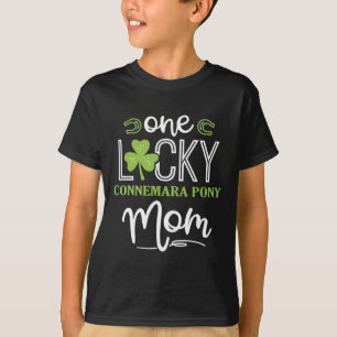 Camiseta Uma Sortuda Connemara Pony Horse Mãe Irish Horseba