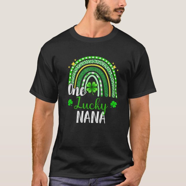 Camiseta Uma Sortuda Nana Leopard Imprime A Rua Arco-Íris D (Frente)