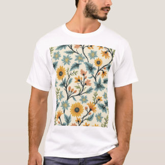 Camiseta uma T-shirt com um primavera fresco