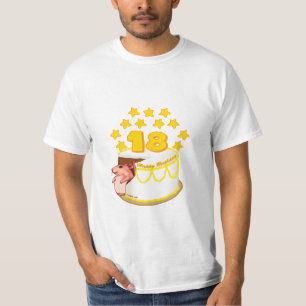 Camiseta Uma t-shirt de aniversário de 18 anos
