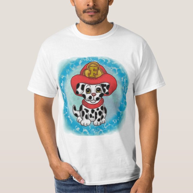 Camiseta Uma t-shirt do Bombeiro Cachorro (Frente)